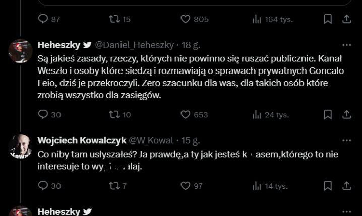 Mocno WULGARNA ODPOWIEDŹ Kowala na tweeta kibica Legii O.o